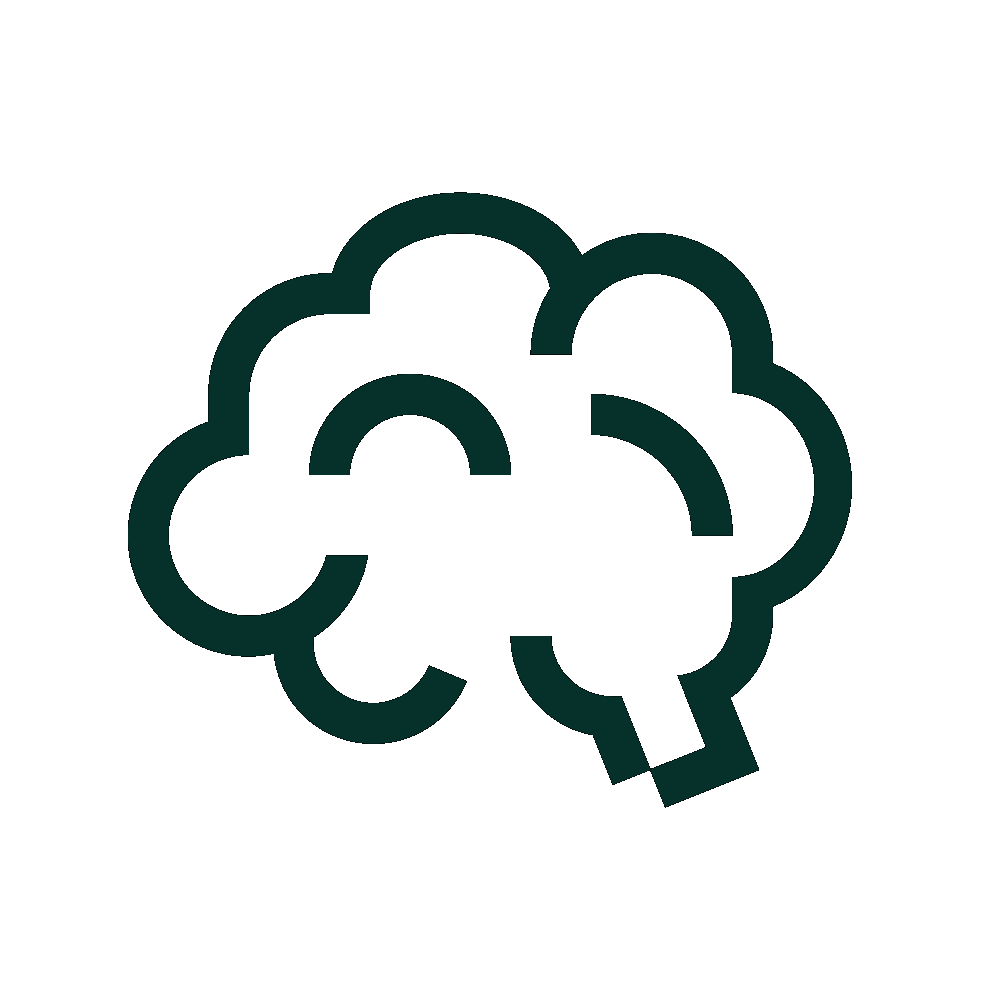 Abstract graphic of a brain representing endocrine system health.