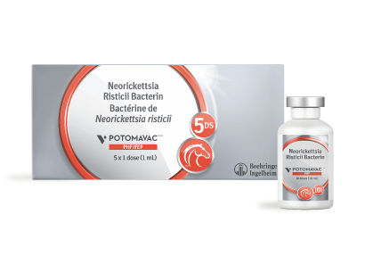 Equine Potomavac product shot used for vaccines in equine health.
