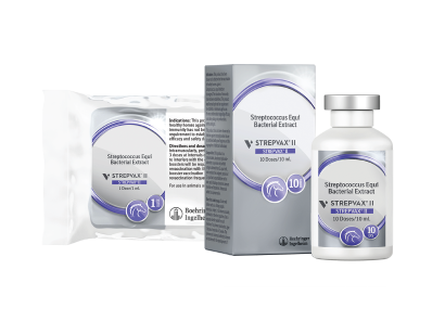 Strepvax product shot used for vaccines in equine health.