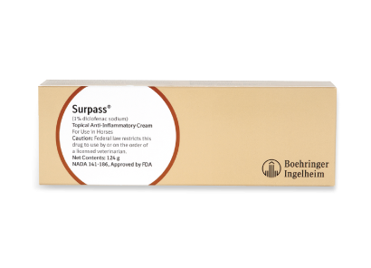 Surpass product shot used for Joint health issues in equine.